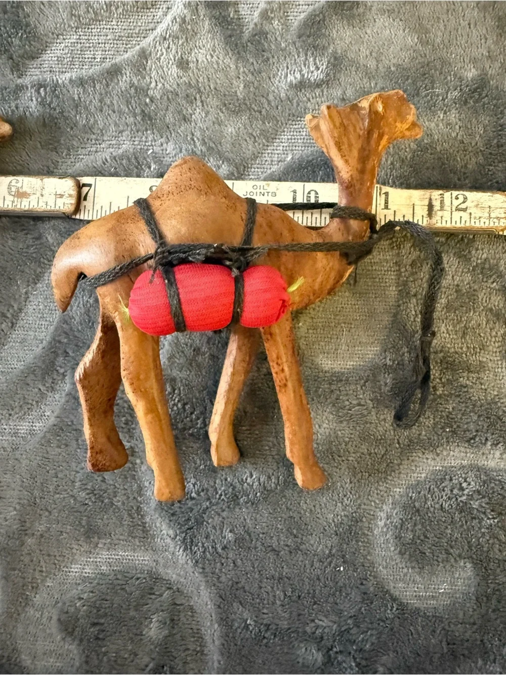 Vintage Olive Wood Handcrafted Wooden Camels set of 3